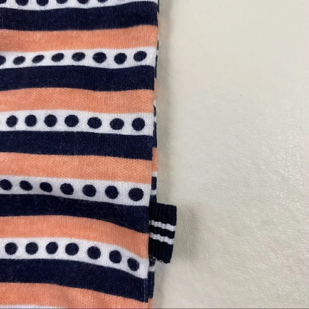 Nautica peach, navy, and white onesie 3-6 month unisex